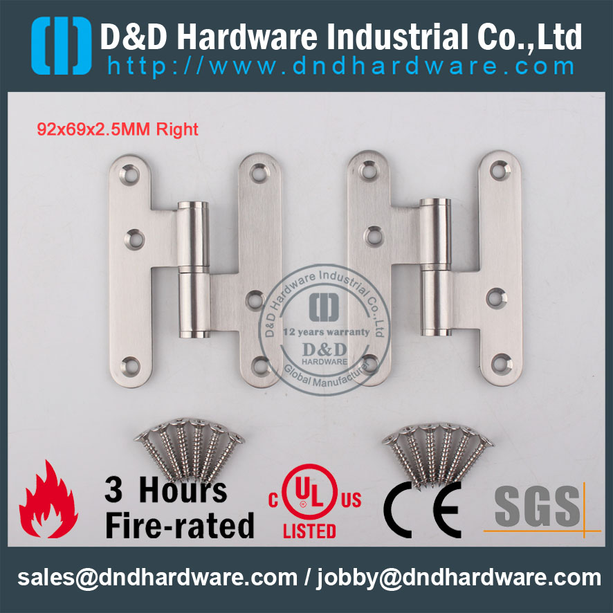D & D الأجهزة البيع بالجملة الصف SS304 جولة ركن Hinge DDSS019