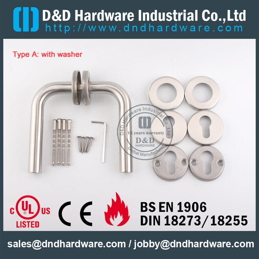 D & D Hardware-SS304 أنبوب رافعة مقبض DDTH002
