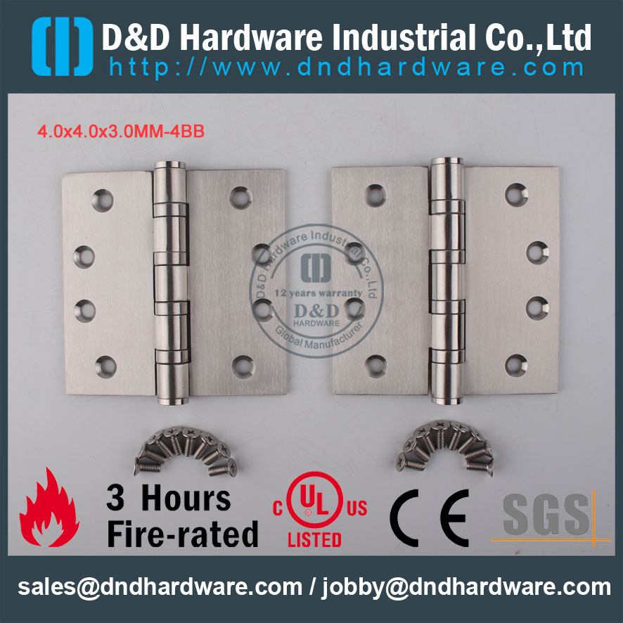 D & D الأجهزة المعمارية الأجهزة SS304 4x4x3-4bb الباب المفصلي DDSS002