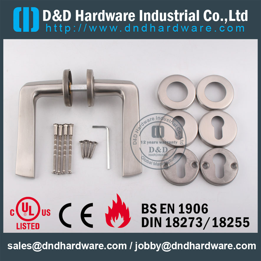 D & amp؛ D Hardware-Europe Decorative Design الصلبة مقبض الباب DDSH022