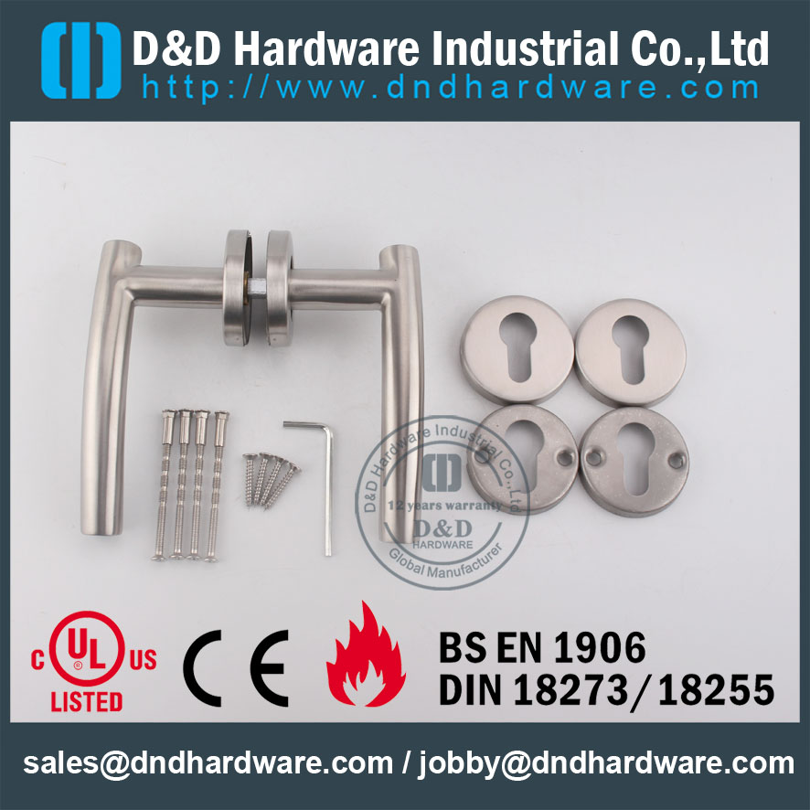 D & D الأجهزة النار مصنف SS304 باب رافعة مقبض DDTH005