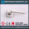 SUS304 Designer Lever Handle على الورد للأبواب المعدنية المجوفة مع PVD-DDSH044
