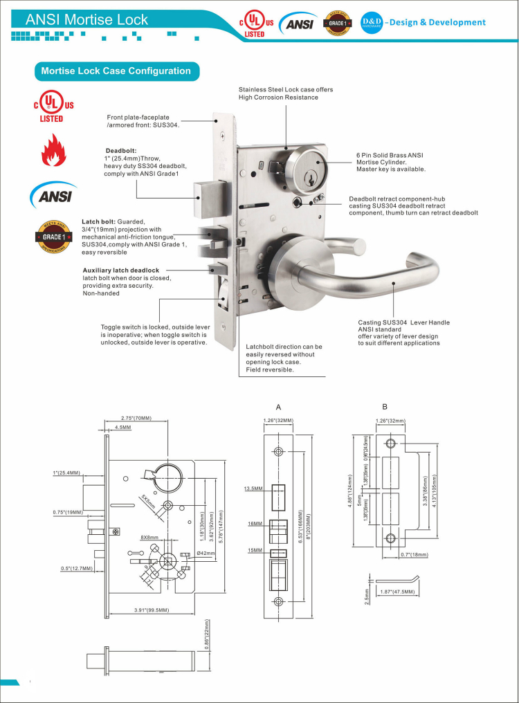 أجهزة ANSI Gurtise Lock-D & D