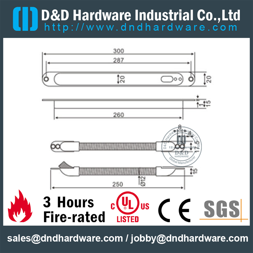 جهاز نقل SS304 للأبواب المعدنية المجوفة- DDTD002