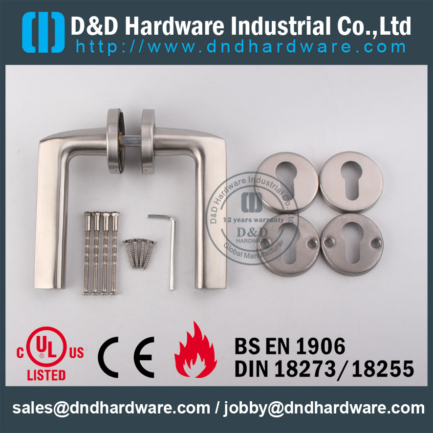 D & amp؛ D Hardware-CE Certificate الفولاذ المقاوم للصدأ قفل الباب مقبض DDSH016