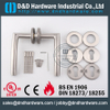 SS304 Hollow Bend Mitred Shape Fire مقبض الباب المقبض لباب الصلب مع EN1906-DDTH008