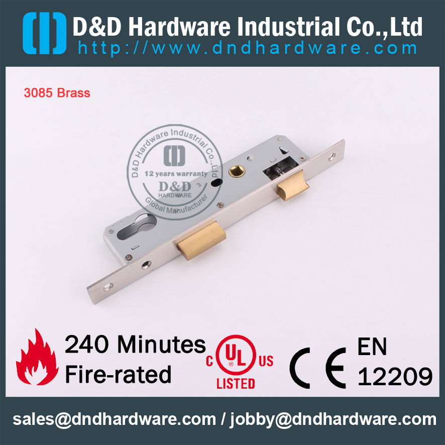 D & D الأجهزة الباب المناسب 3085 نحاس نقر قفل DDML021