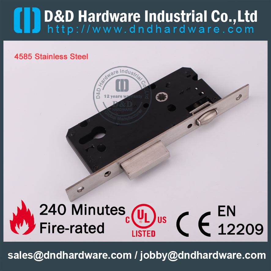 D & D Hardware-Europe Market SS304 الأسطوانة نقر الباب قفل DDML017