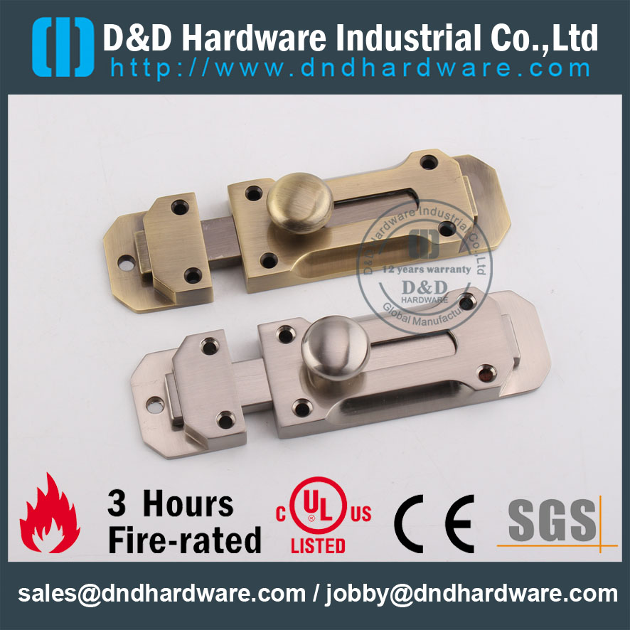 D & أمبير ؛ D الأجهزة- الباب Ironmongery سبائك الزنك باب بولت DDDB025