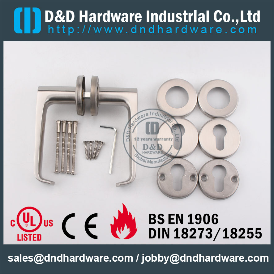 D & amp؛ D مقبض ذراع الباب Solid 304 من الفئة Hardware DDSH036