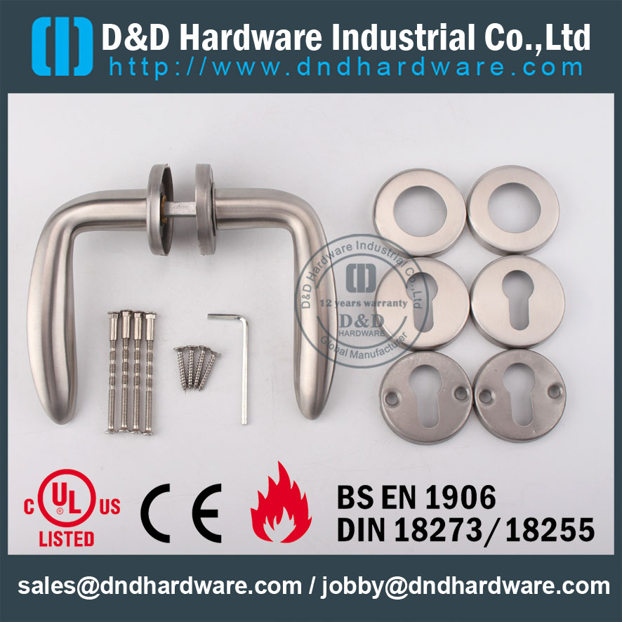 D & amp؛ D Hardware-UL STANDARD مقبض الباب الصلب مقبض DDSH019