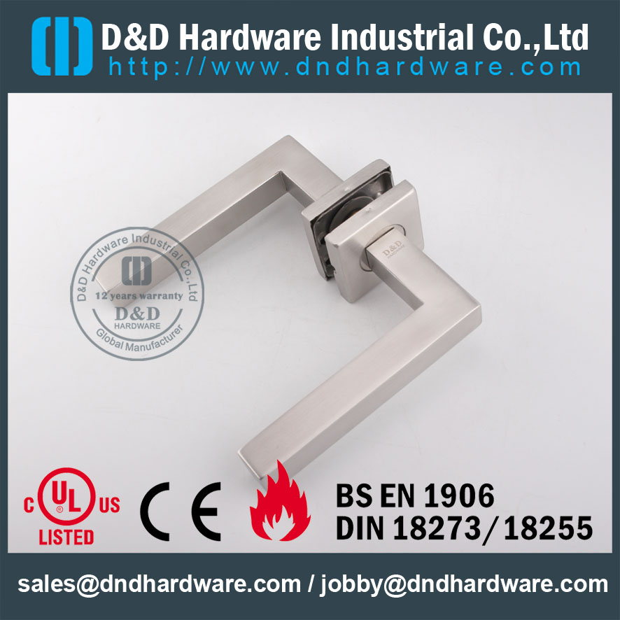 D & amp؛ D Hardware-Hollow Lever handle for Europe DDTH019