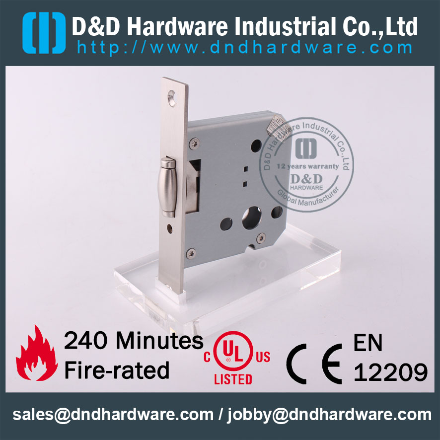 D & D الأجهزة الباب الحديد Monmongery SS304 نقر قفل DDML030