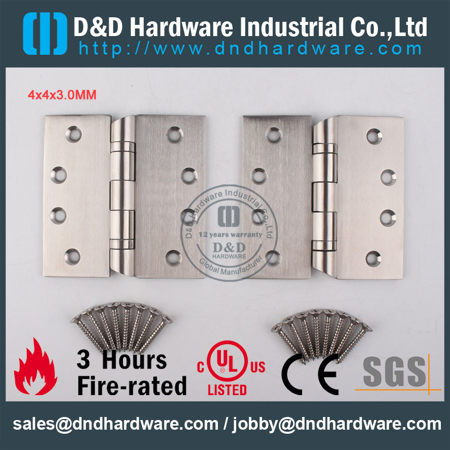 D & D Hardware-UL Standard SS304 Hosputy Hinge DDSS044-B