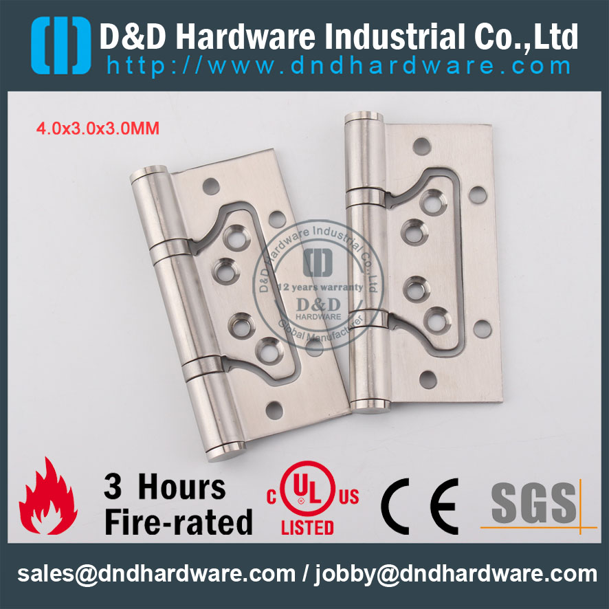 D & D أجهزة الأجهزة CE النار المقيم SS304 فلوش المفصلي DDSS026