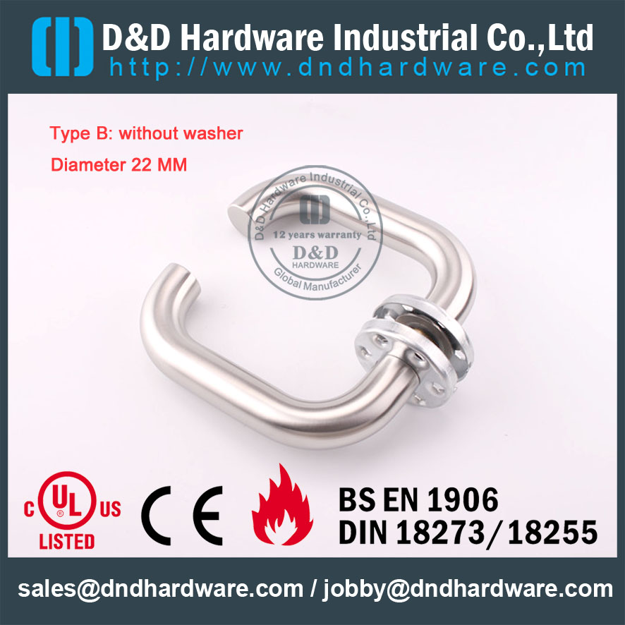 D & D Hardware-SS304 قطرها 22 ملم رافعة مقبض DDTH001