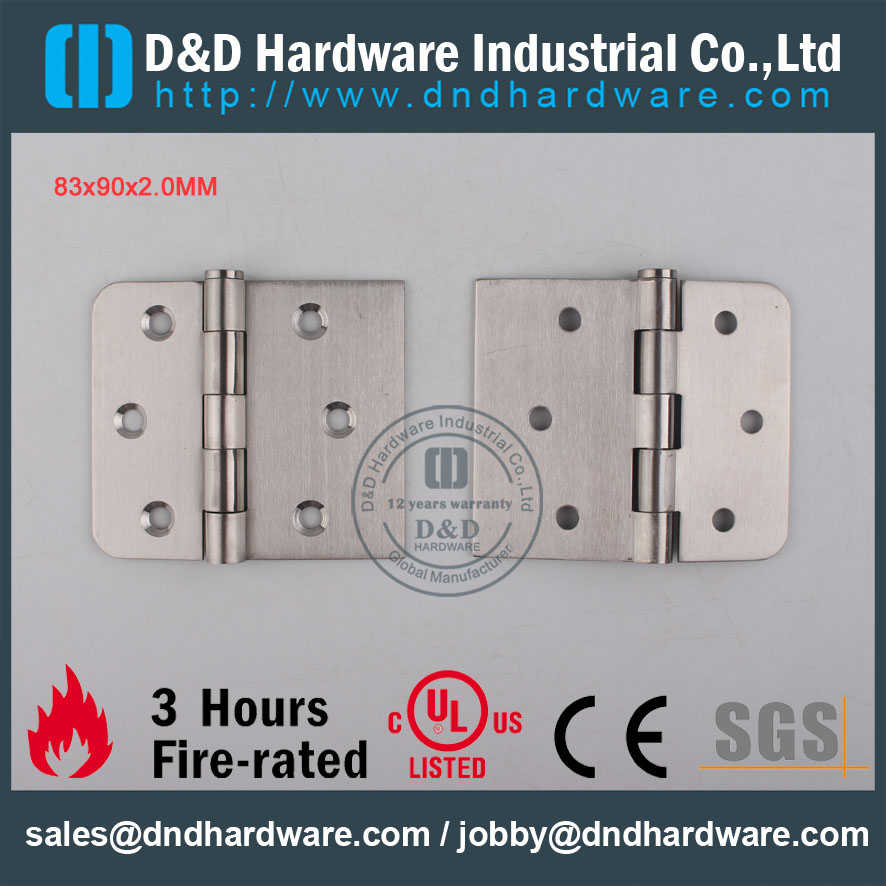 D & D أجهزة النار تصنيف الصف SS304 الباب الفولاذ المقاوم للصدأ DDSS010