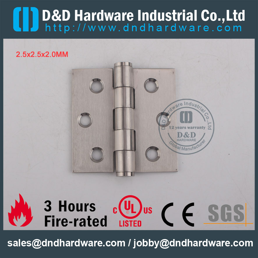 د & د الاكسسوارات باب الأجهزة الفولاذ المقاوم للصدأ الباب المفصلي DDSS004