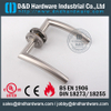 SS304 Hollow Bend Mitred Shape Fire مقبض الباب المقبض لباب الصلب مع EN1906-DDTH008