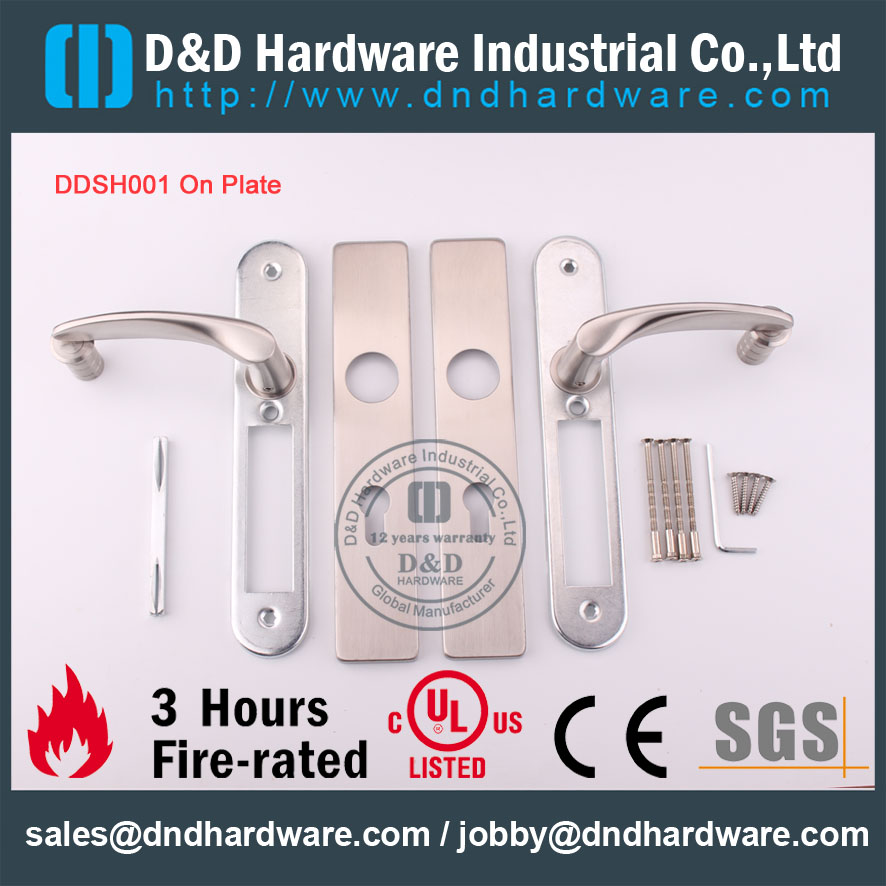 D & أمبير ؛ D الأجهزة المعمارية المعمارية SS304 رافعة مقبض على لوحة DDTP004