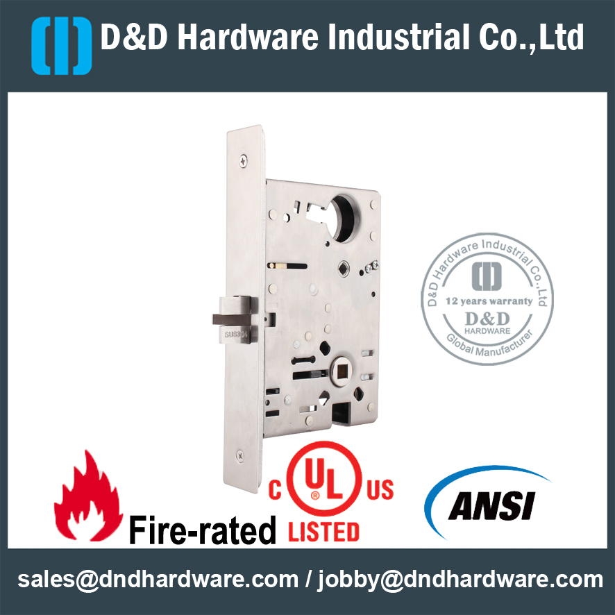 SS304 درجة 1 ANSI Privacy Lockset-DDAL22 F22.0