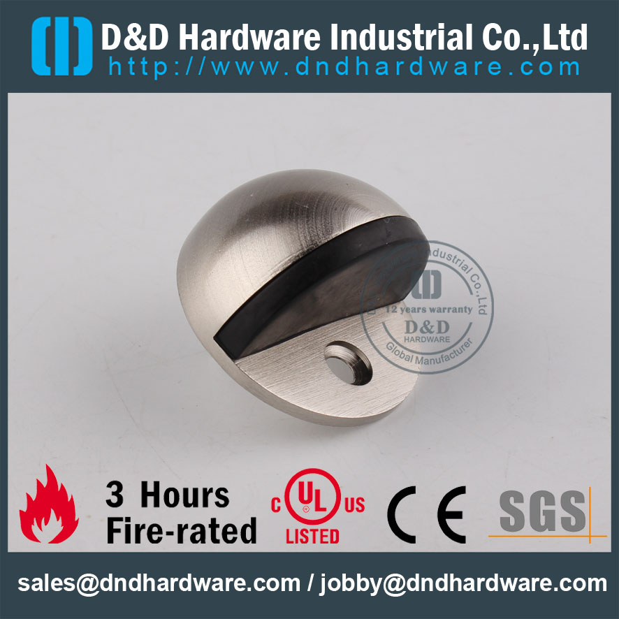 D&D Hardware-Zinc Alpoy Euro Interior Door Stopper DDDS004