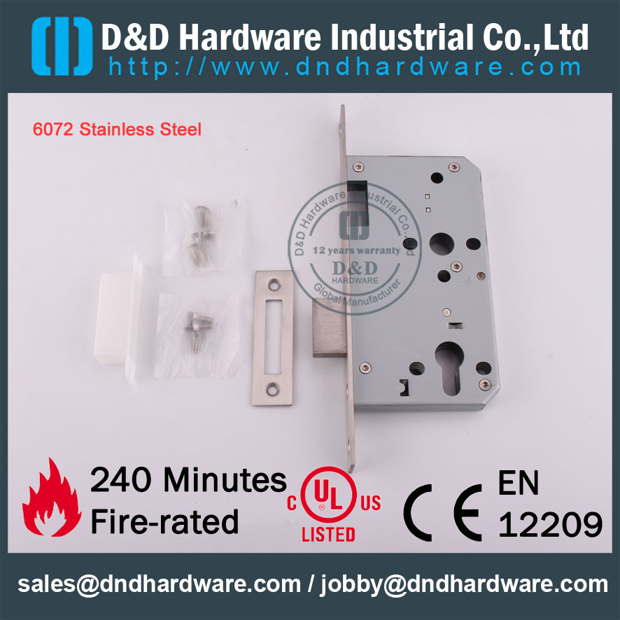 D & D الأجهزة-أوروبا تصميم ديكور SS304 Deadbolt Lock DDML013