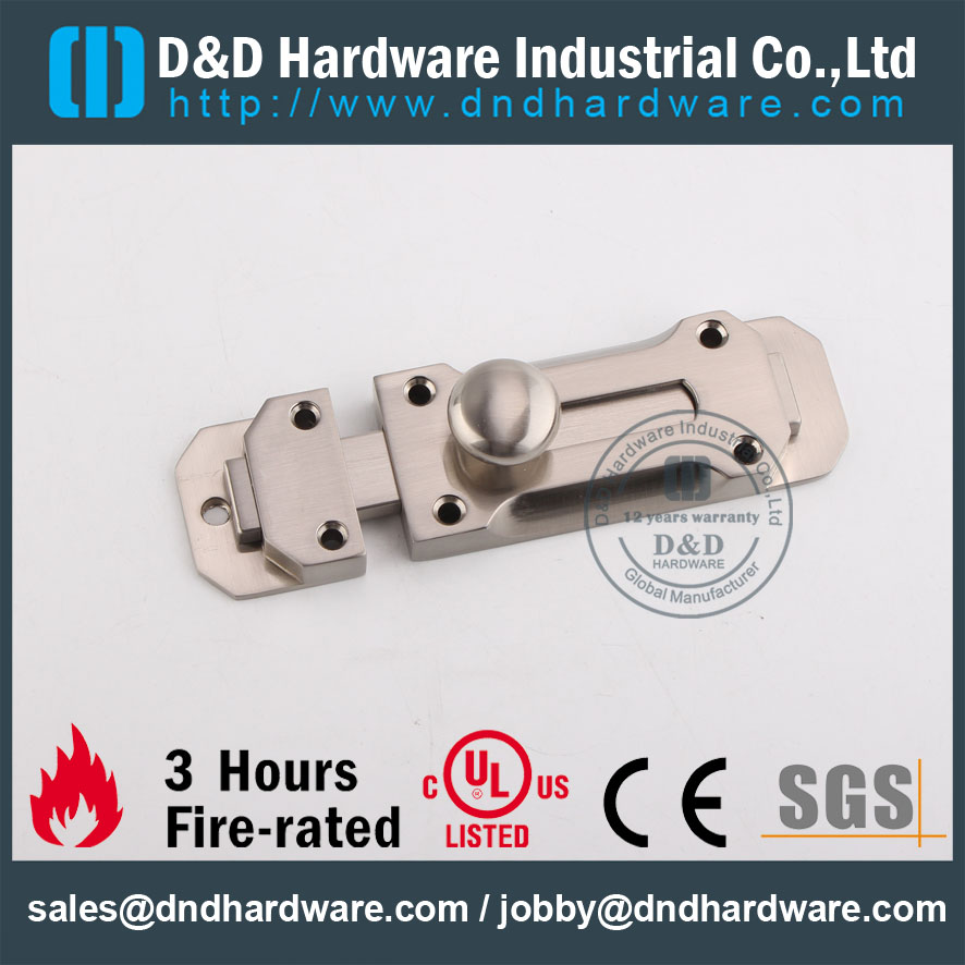 D & أمبير ؛ D الأجهزة الأجهزة الباب UL الباب القياسي بولت DDDB025