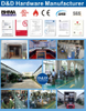 SS304 Hollow Tube Mitred Lever Handter for Extride Steel Door-DDTH015