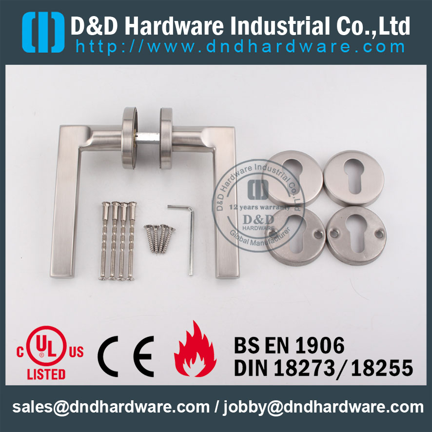 D & amp؛ D Hardware-stainless steel 304 solid door handle DDSH023