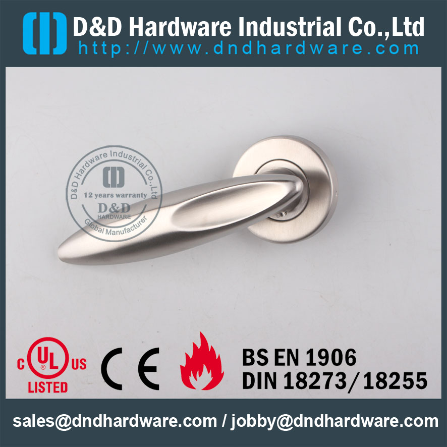 الفولاذ المقاوم للصدأ 316 الصلب L شكل رافعة مقبض للأبواب مزدوجة- DDSH020