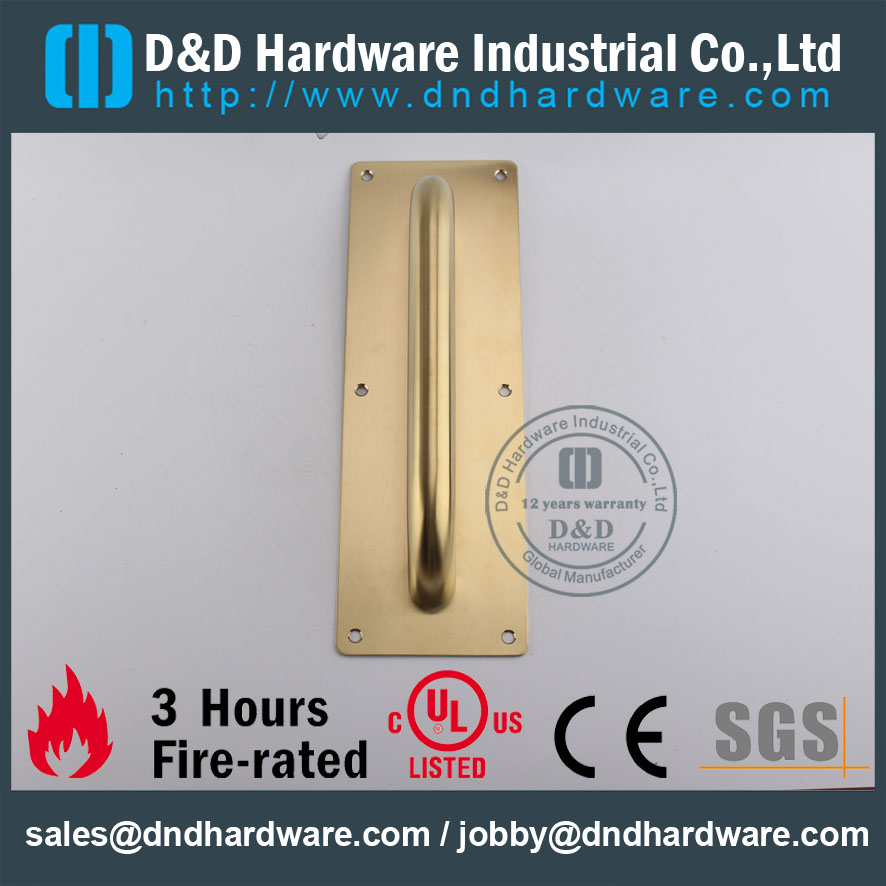 D & أمبير ؛ D الأجهزة-أوروبا تصميم PVD SS304 سحب مقبض الباب الخشبي DDPH023
