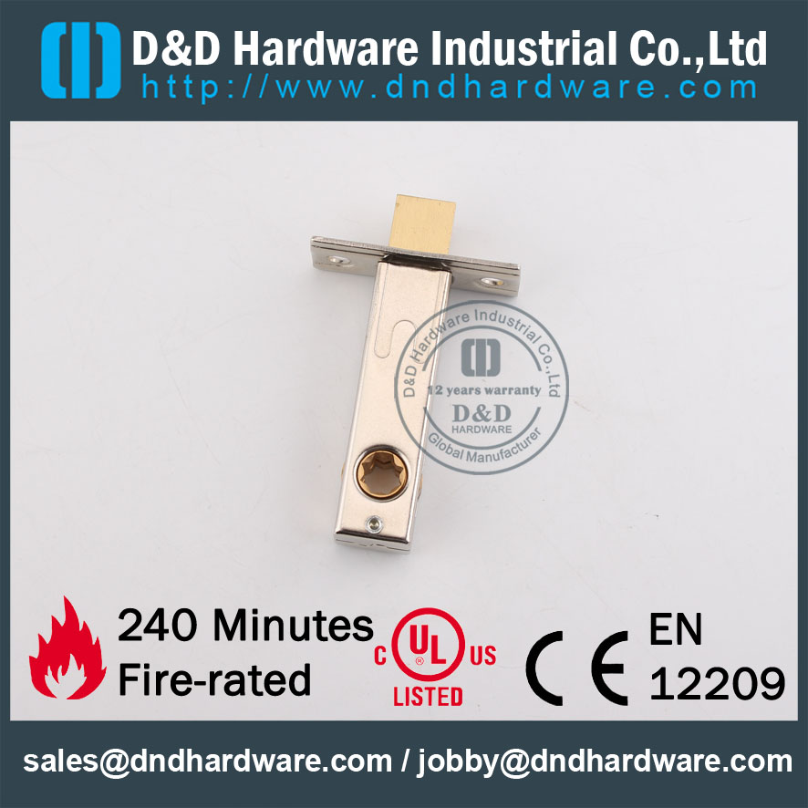 D & D الأجهزة والفولاذ المقاوم للصدأ SQAURE رئيس WC-Deadbolt DDML033