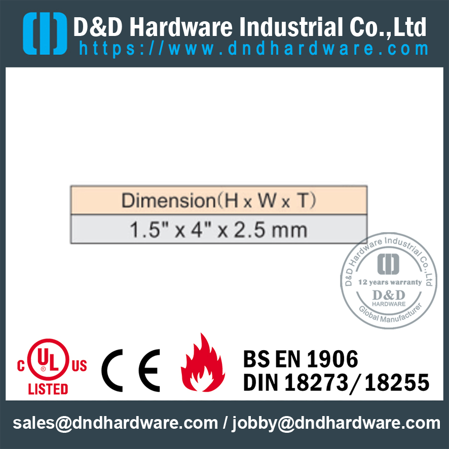 DDBH015 - الصلبة طاولة شبه منحرف النحاس المنحني مع معيار BHMA