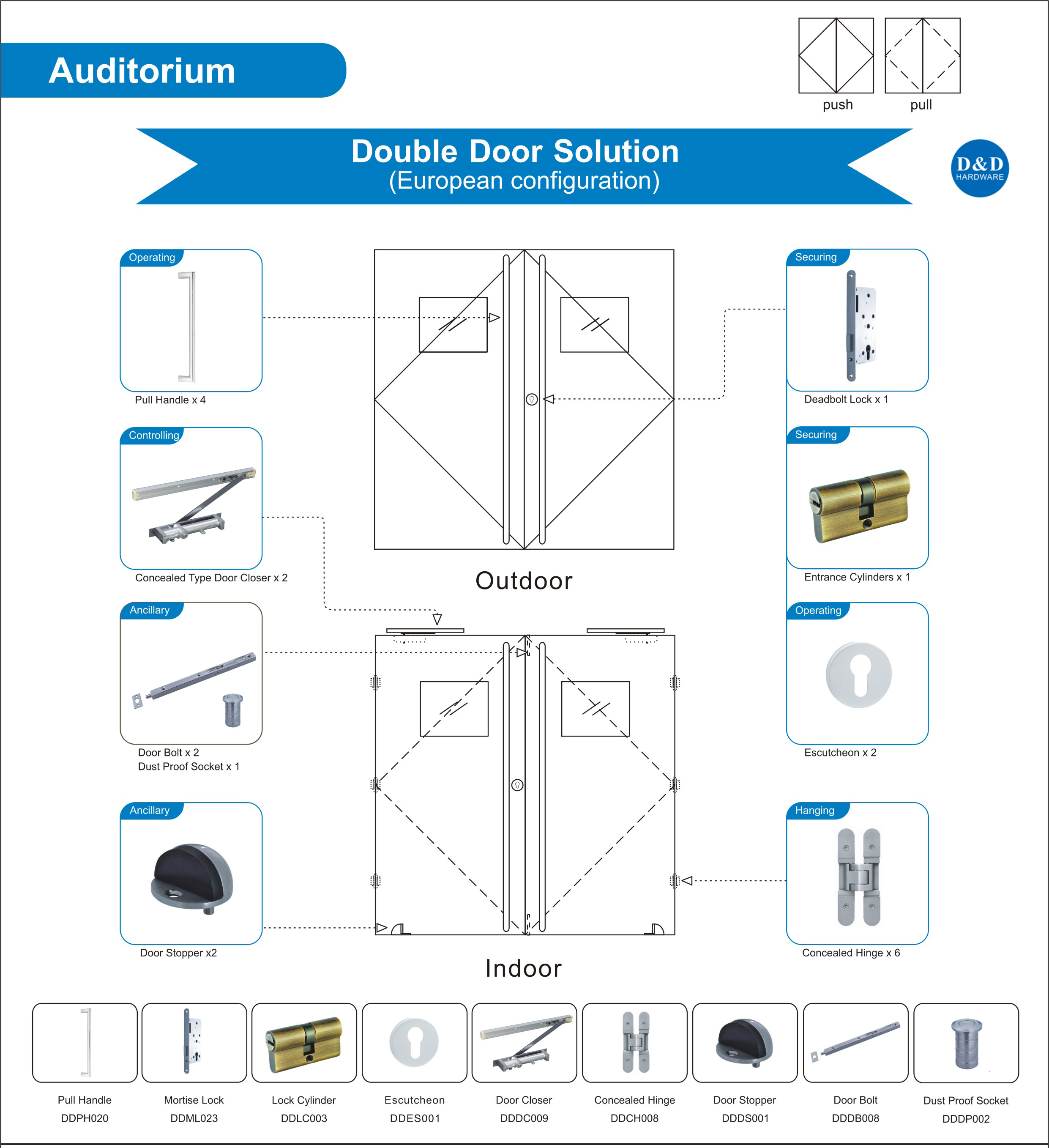 قاعة أجهزة Double Door D&D 