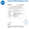 SS304 Hollow Tube Mitred Lever Handter for Extride Steel Door-DDTH015