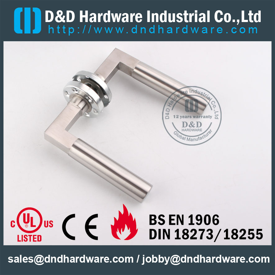 D & amp؛ D Hardware-CE Certificate SS304 Door lever handle DDTH023