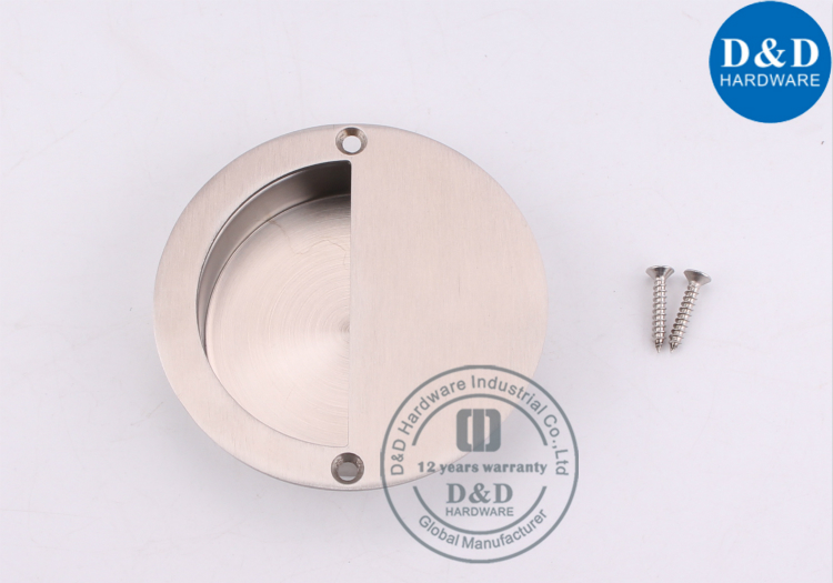 SUS304 درج دائري أخفى فلوش Pulls-D & amp؛ D Hardware