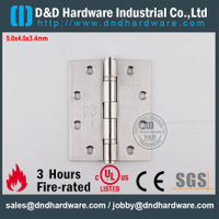 SS304 UL مقاومة للحريق 2BB مفصل الباب- DDSS006-FR-5x4x3.4mm