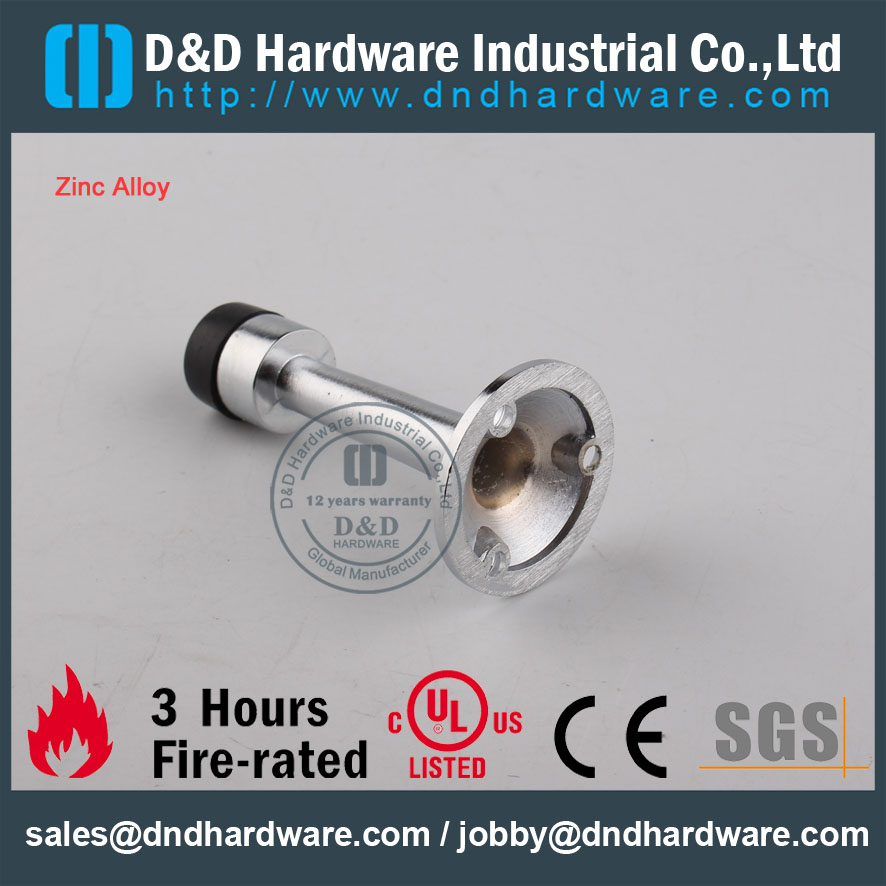 D&D Hardware-Wholesale Zinc Alloy Euro Interior Door Stopper DDDS019