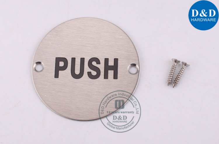 اسحب Push Plate-D & amp؛ D Hardware