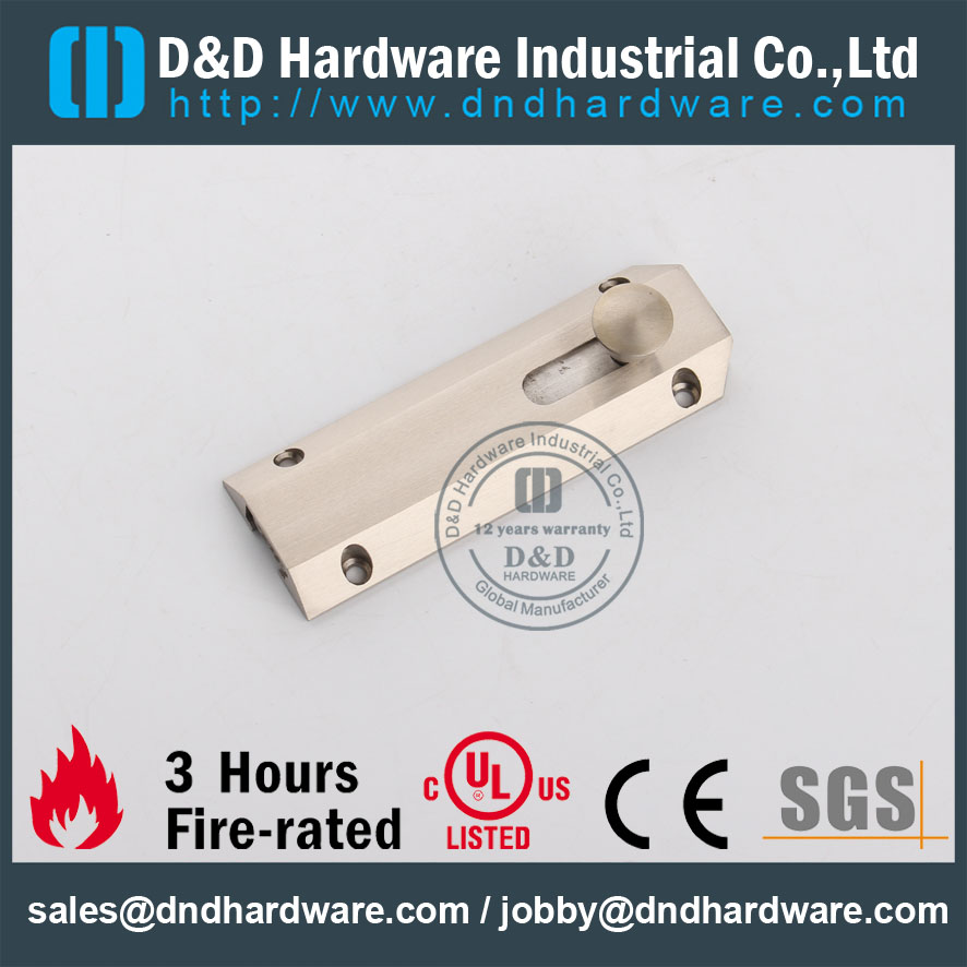D & أمبير ؛ D الأجهزة-الباب Ironmongery SS304 باب خشبي بولت DDDB017