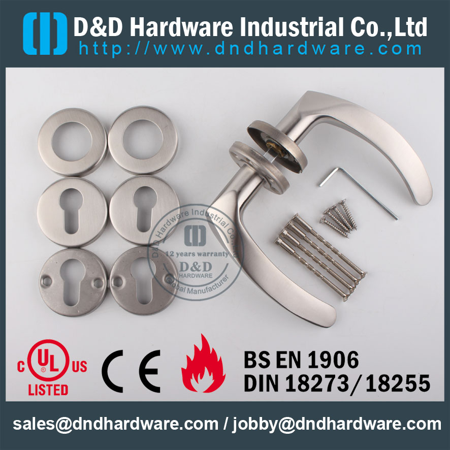D & amp؛ D Hardware-UL Standard Door lever handle DDSH013