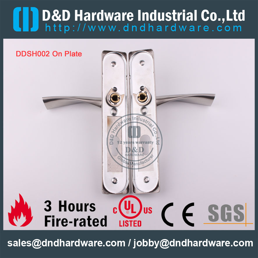 D & amp؛ D Hardware-Europe Market SS304 مقبض ذراع متين على لوحة DDTP004