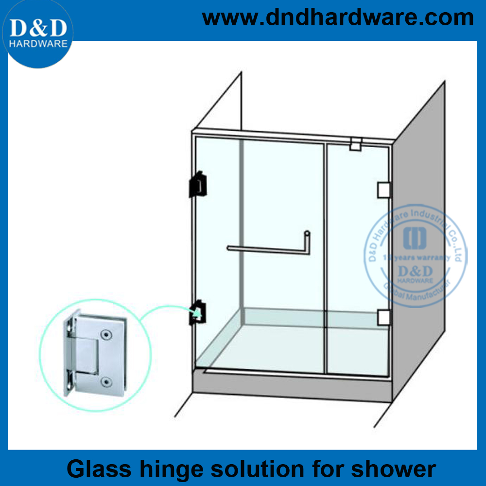 مفصل باب الحمام الزجاجي SS304-DDGH001