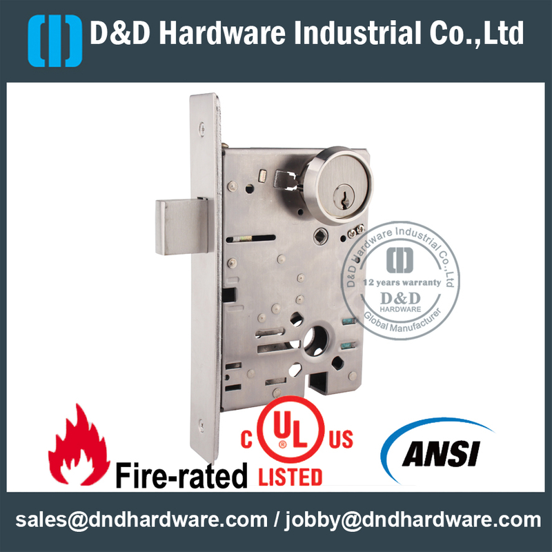 SS304 درجة 1 ANSI / BHMA قفل القفل - DDAL18 F18