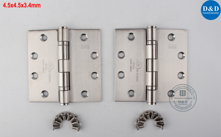 R38013 Fire Rated 2BB مفصلات مع أجهزة UL List-D&D