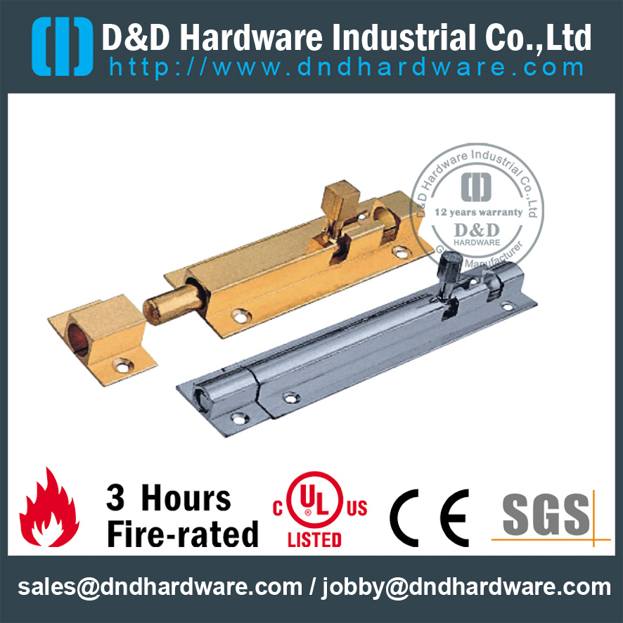DDDB016 Brass Narrel Bolt (جولة أو نوع مربع)