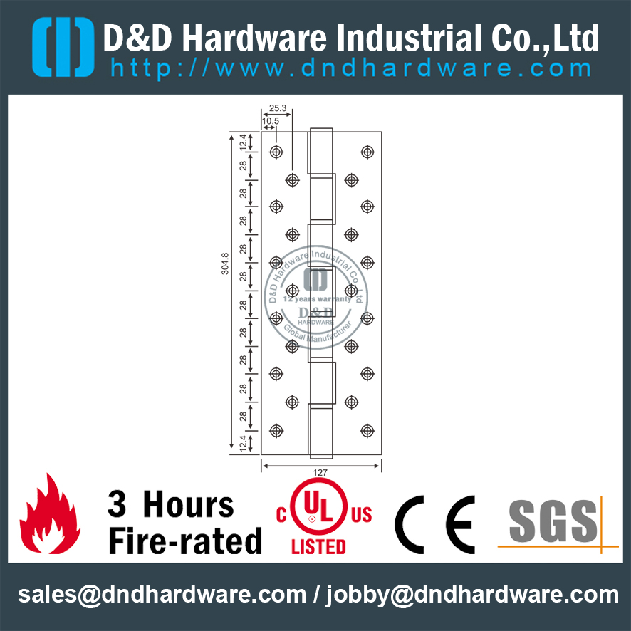 مفصلة شديدة التحمل SS304- DDSS053