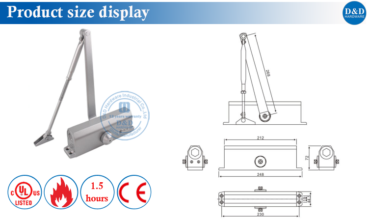 DC018 حجم المنتج Display-D & D الأجهزة